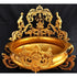 Brass Goddess Lakshmi Hand Carved Urli 13.2kg